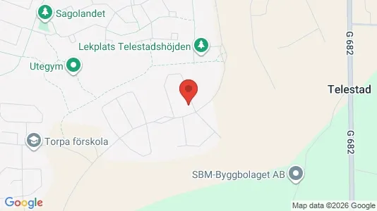 Bostadsrätter till salu i Växjö - kort over placeringen