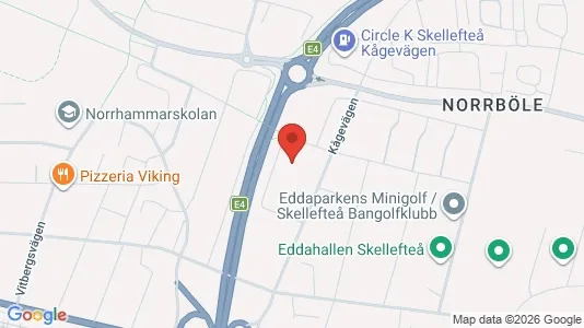 Lägenheter till salu i Skellefteå - kort over placeringen