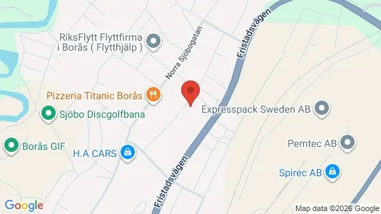 Lägenheter att hyra i Borås - kort over placeringen