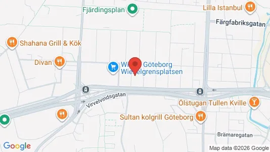 Lägenheter till salu i Lundby - kort over placeringen