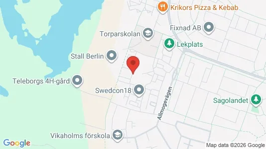 Lägenheter till salu i Växjö - kort over placeringen