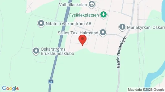 Bostadsrätter till salu i Halmstad - kort over placeringen