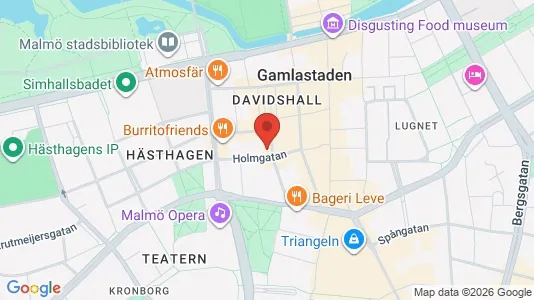 Lägenheter till salu i Malmö Centrum - kort over placeringen