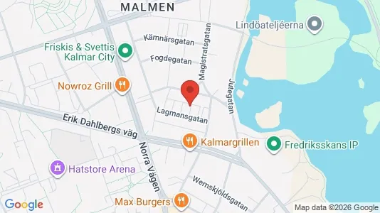 Lägenheter till salu i Kalmar - kort over placeringen