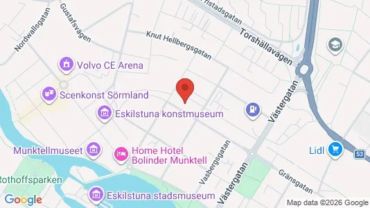 Lägenheter att hyra i Eskilstuna - kort over placeringen