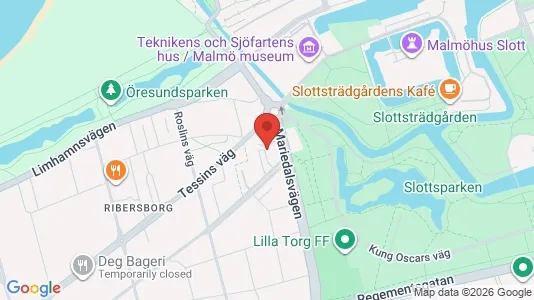 Lägenheter till salu i Malmö Centrum - kort over placeringen