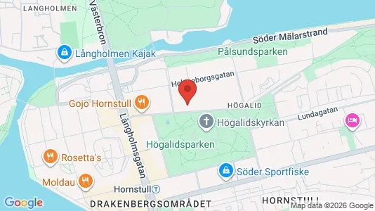 Lägenheter till salu i Södermalm - kort over placeringen