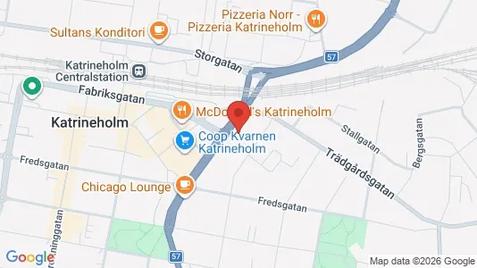 Bostadsrätter till salu i Katrineholm - kort over placeringen