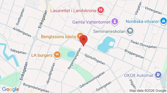 Lägenheter att hyra i Landskrona - kort over placeringen