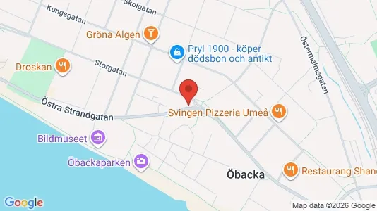 Lägenheter att hyra i Umeå - kort over placeringen