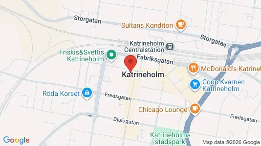 Lägenheter att hyra i Katrineholm - kort over placeringen