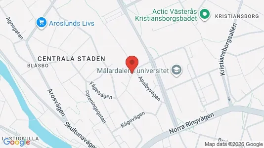Lägenheter att hyra i Västerås - kort over placeringen