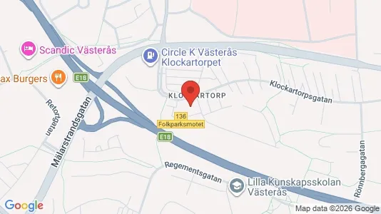 Lägenheter att hyra i Västerås - kort over placeringen