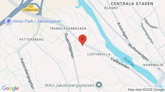 Lägenheter att hyra i Västerås - kort over placeringen