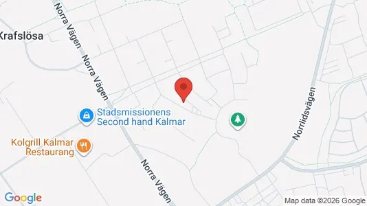 Lägenheter till salu i Kalmar - kort over placeringen