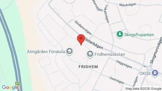 Lägenheter att hyra i Gävle - kort over placeringen