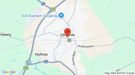Lägenheter att hyra i Vårgårda - kort over placeringen