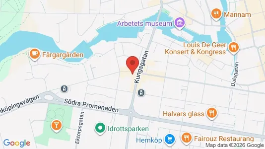Lägenheter att hyra i Norrköping - kort over placeringen