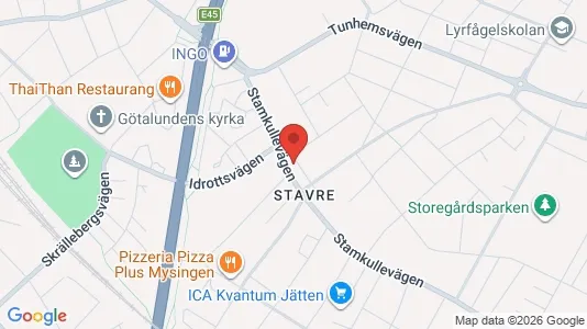 Lägenheter att hyra i Trollhättan - kort over placeringen