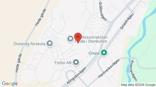 Lägenheter till salu i Lerum - kort over placeringen