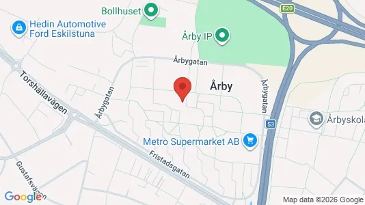 Lägenheter att hyra i Eskilstuna - kort over placeringen