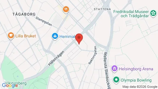 Lägenheter att hyra i Helsingborg - kort over placeringen