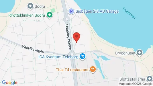 Bostadsrätter till salu i Växjö - kort over placeringen
