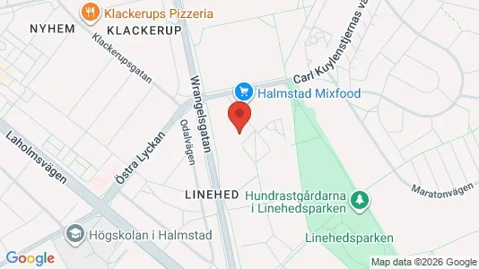 Lägenheter till salu i Halmstad - kort over placeringen