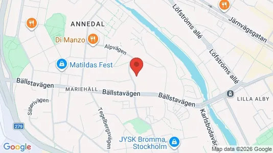 Lägenheter till salu i Västerort - kort over placeringen