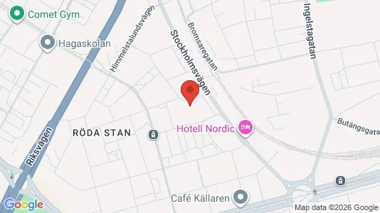 Lägenheter att hyra i Norrköping - kort over placeringen