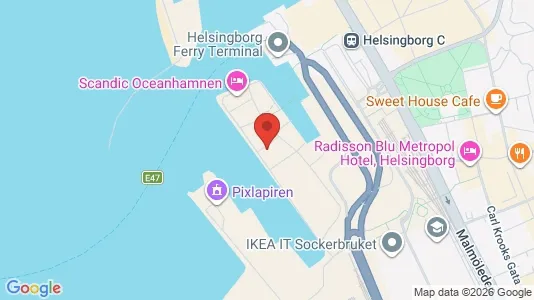 Lägenheter till salu i Helsingborg - kort over placeringen