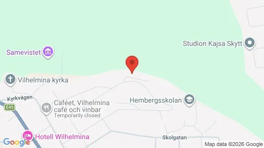 Lägenheter att hyra i Vilhelmina - kort over placeringen