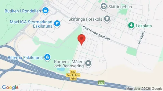 Lägenheter att hyra i Eskilstuna - kort over placeringen