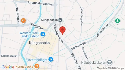 Bostadsrätter till salu i Kungsbacka - kort over placeringen
