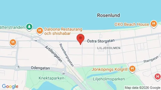 Lägenheter till salu i Jönköping - kort over placeringen