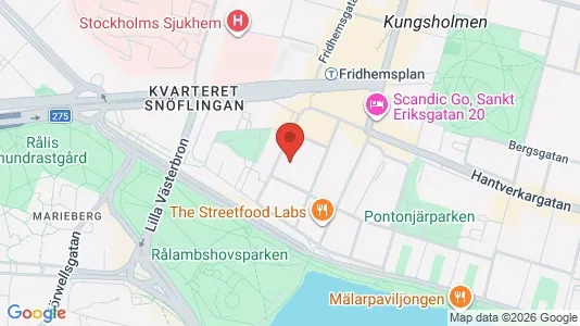 Lägenheter till salu i Kungsholmen - kort over placeringen