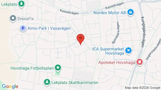 Lägenheter till salu i Växjö - kort over placeringen