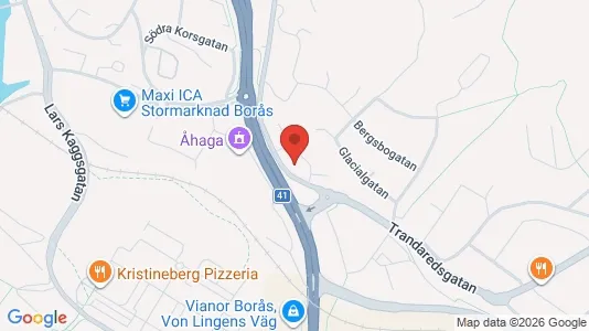 Lägenheter till salu i Borås - kort over placeringen