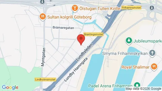 Lägenheter till salu i Lundby - kort over placeringen