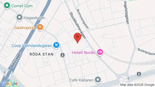 Lägenheter att hyra i Norrköping - kort over placeringen