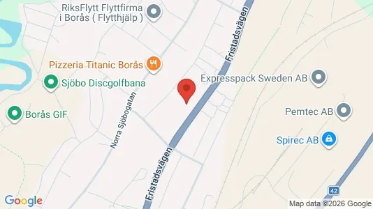 Lägenheter att hyra i Borås - kort over placeringen