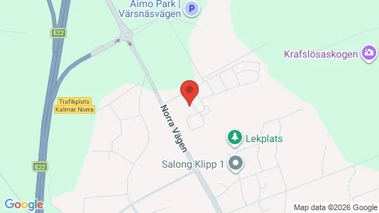 Lägenheter till salu i Kalmar - kort over placeringen