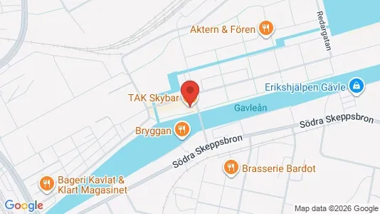 Lägenheter att hyra i Gävle - kort over placeringen