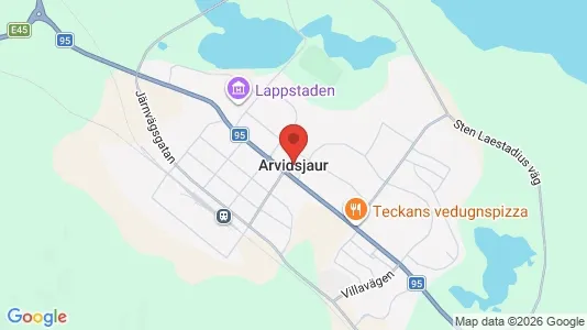Lägenheter att hyra i Arvidsjaur - kort over placeringen