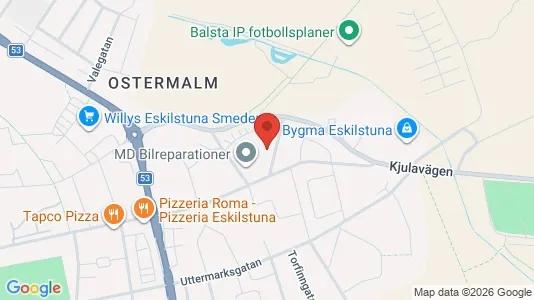 Lägenheter att hyra i Eskilstuna - kort over placeringen