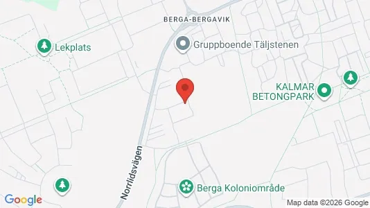 Lägenheter till salu i Kalmar - kort over placeringen