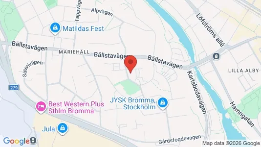 Lägenheter till salu i Västerort - kort over placeringen