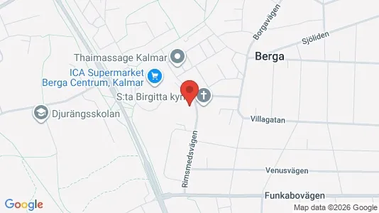 Bostadsrätter till salu i Kalmar - kort over placeringen