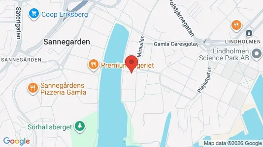 Lägenheter till salu i Lundby - kort over placeringen