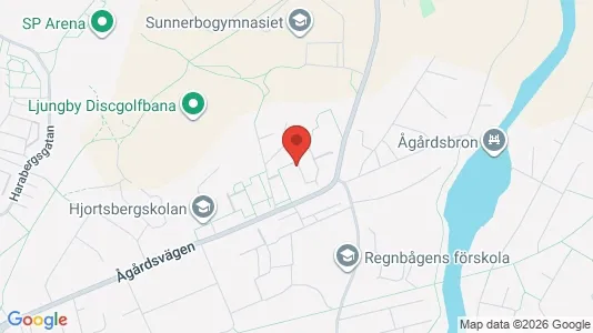 Bostadsrätter till salu i Ljungby - kort over placeringen